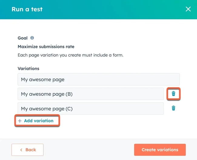 ab testing for multiple buyer personas with content hub